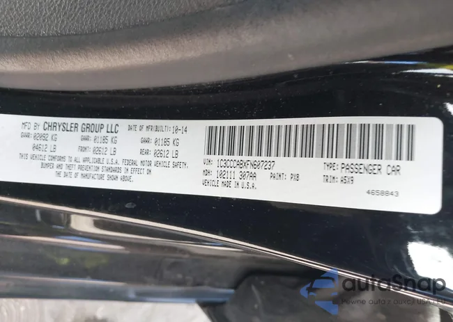 1C3CCCABXFN607237: 43467958