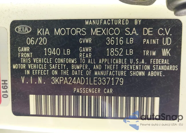 3KPA24AD1LE337179: 43467089