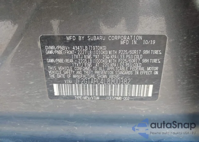 JF2GTAPC4L8200382: 43467164