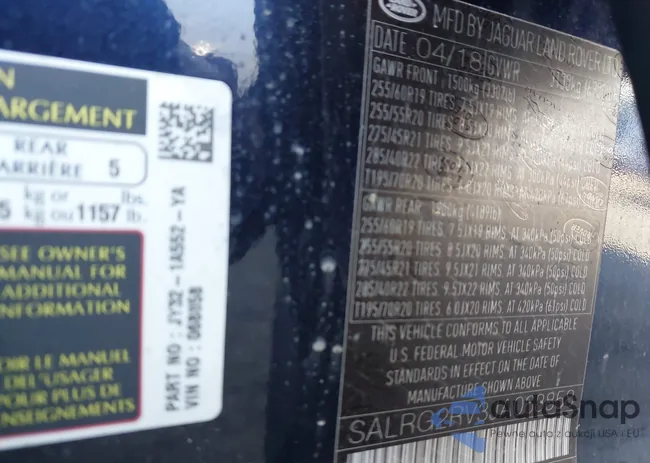 SALRG2RV3JA068858: 43467212