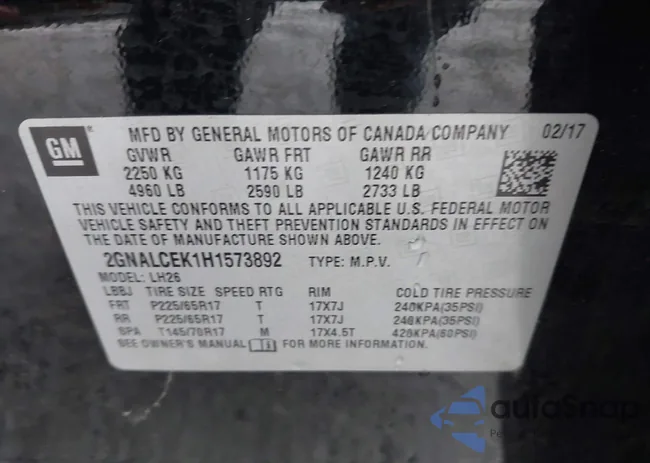 2GNALCEK1H1573892: 43467219