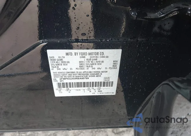 2FMPK4J93RBA80799: 43467324