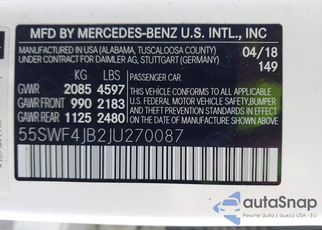 55SWF4JB2JU270087: 43468577