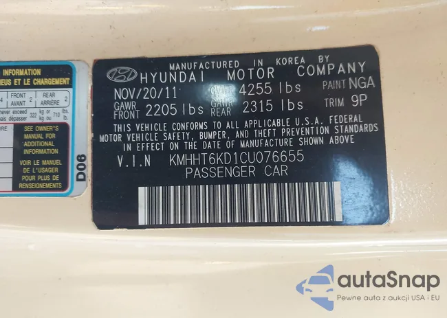 KMHHT6KD1CU076655: 43468585