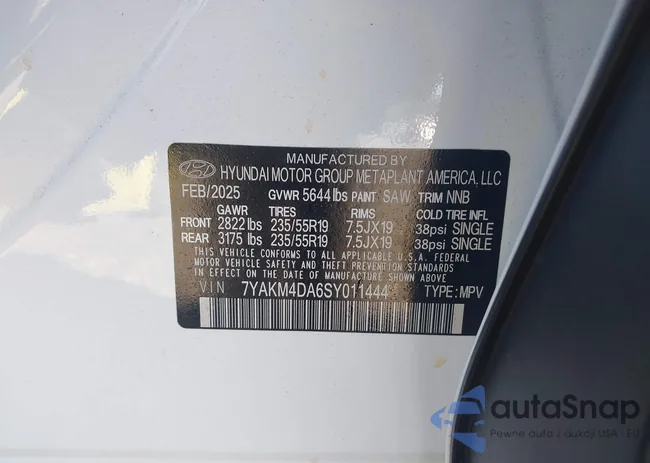 7YAKM4DA6SY011444: 43468590