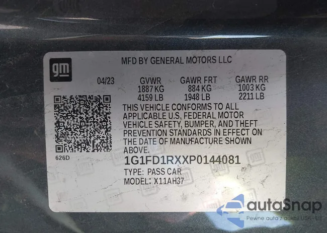 1G1FD1RXXP0144081: 43468639