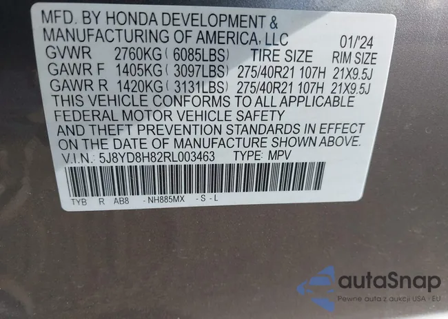 5J8YD8H82RL003463: 43468668