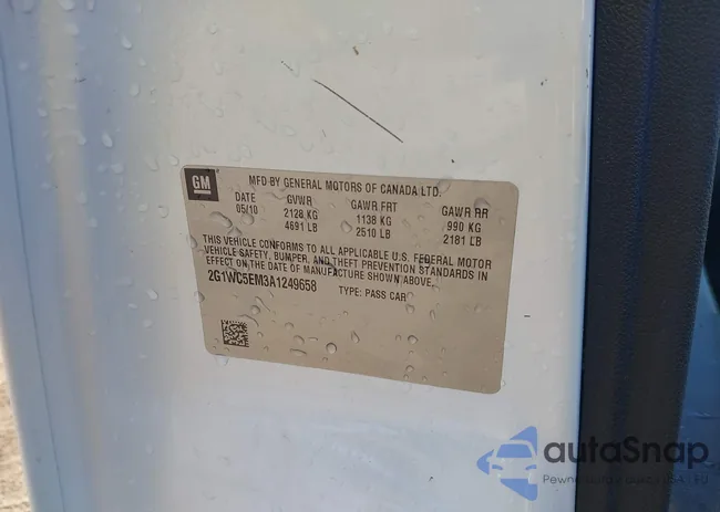 2G1WC5E30C1303945: 43468770