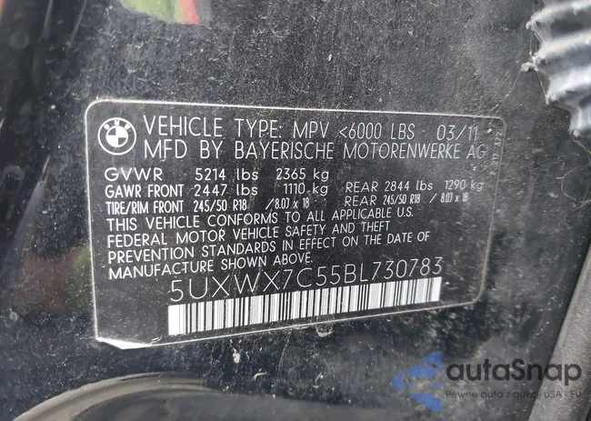 5UXWX7C55BL730783: 43468984