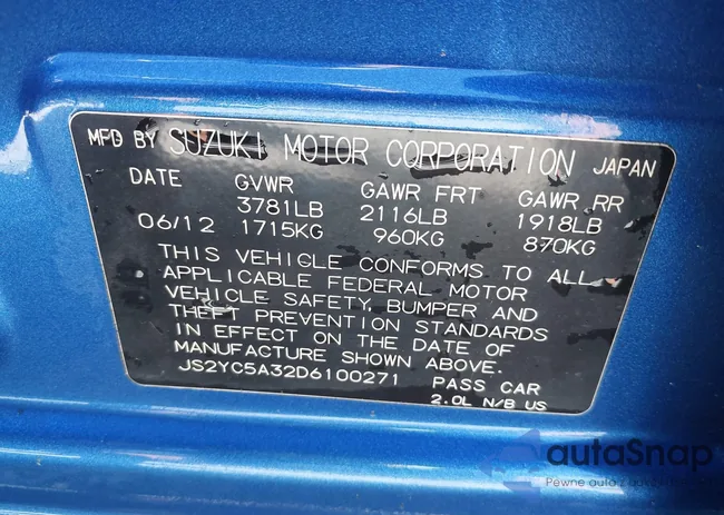 JS2YC5A32D6100271: 43468988