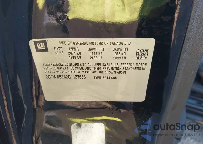 2G1WB5E32G1127666: 43468232