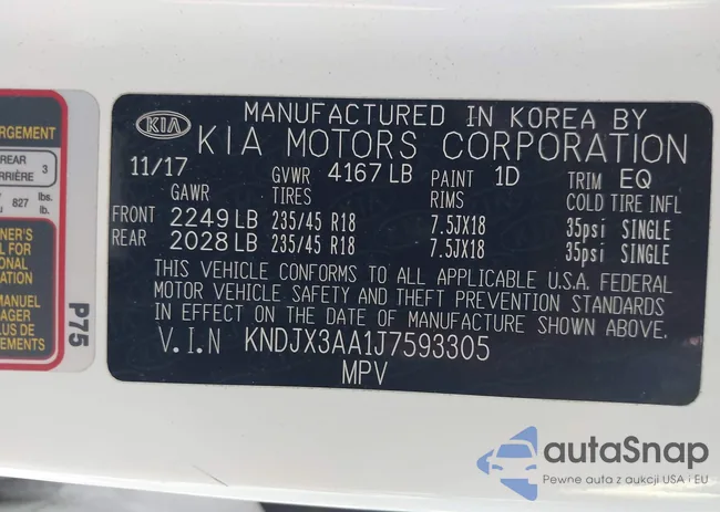 KNDJX3AA1J7593305: 43468344