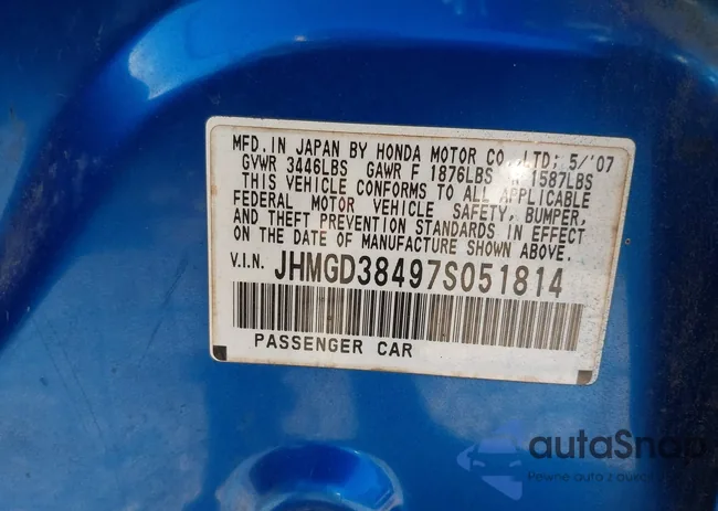 JHMGD38497S051814: 43468361