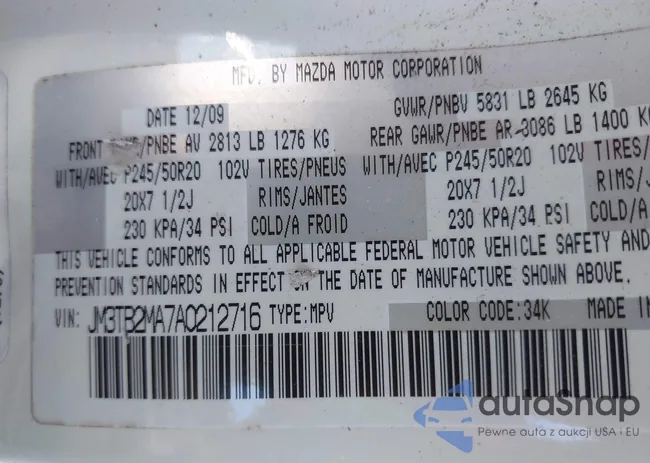 JM3TB2MA7A0212716: 43468455