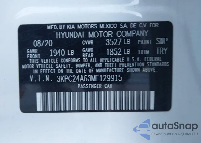 3KPC24A63ME129915: 43469470