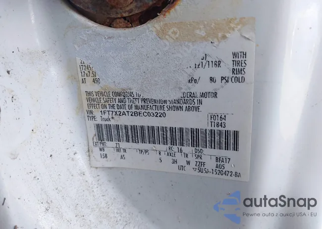 1FT7X2AT2BEC03220: 43469561