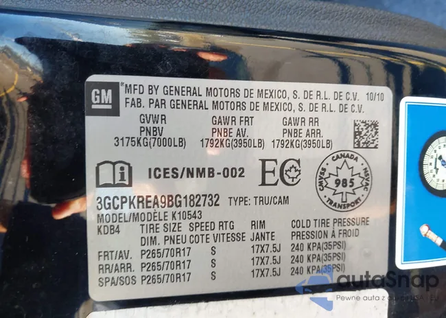 3GCPKREA9BG182732: 43469744