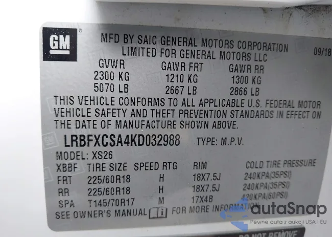 LRBFXCSA4KD032988: 43469793