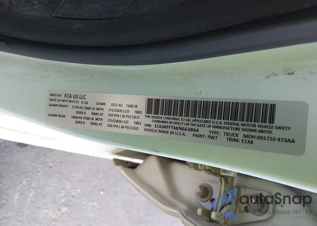 1C6SRFFT6KN663864: 43469907