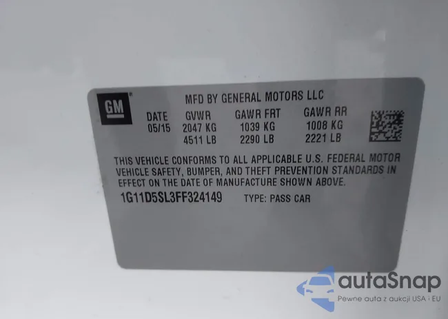 1G11D5SL3FF324149: 43469159