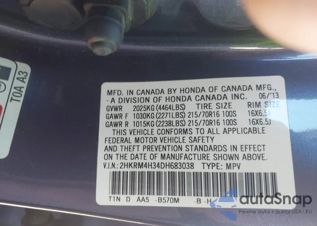 2HKRM4H34DH683038: 43469201