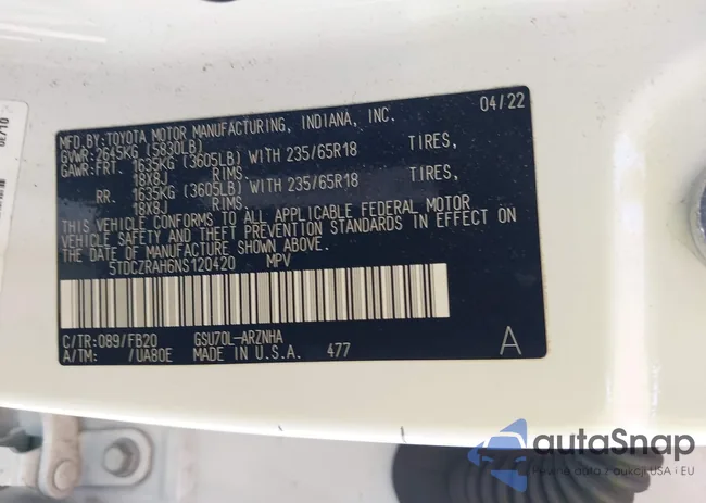 5TDCZRAH6NS120420: 43469260