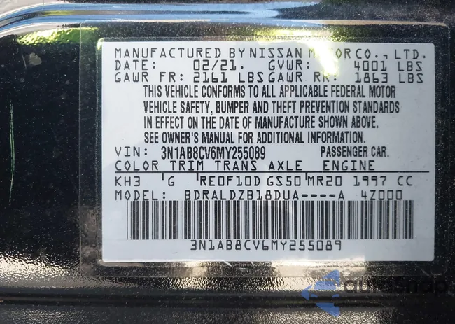 3N1AB8CV6MY255089: 43469435