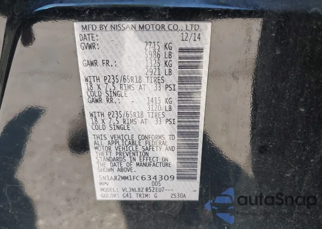 5N1AR2MM1FC634309: 43470486