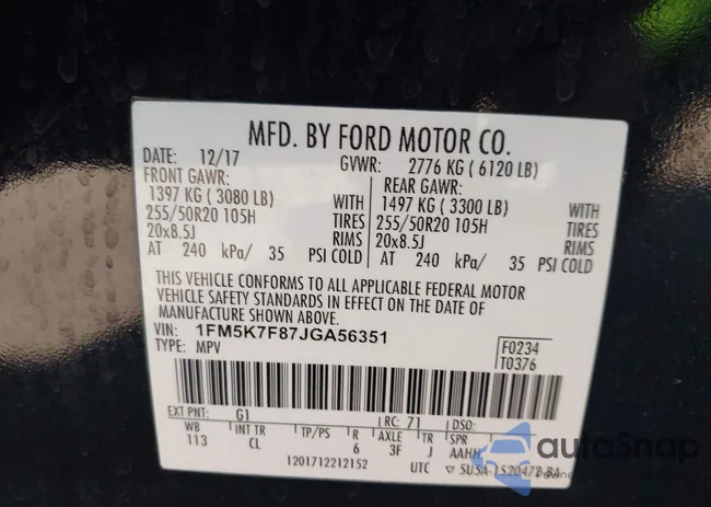 1FM5K7F87JGA56351: 43470644