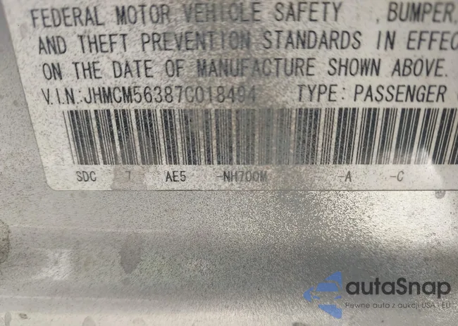 JHMCM56387C018494: 43470647