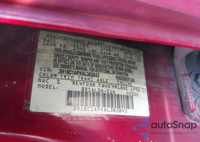 3N1BC1APXAL383843: 43470725