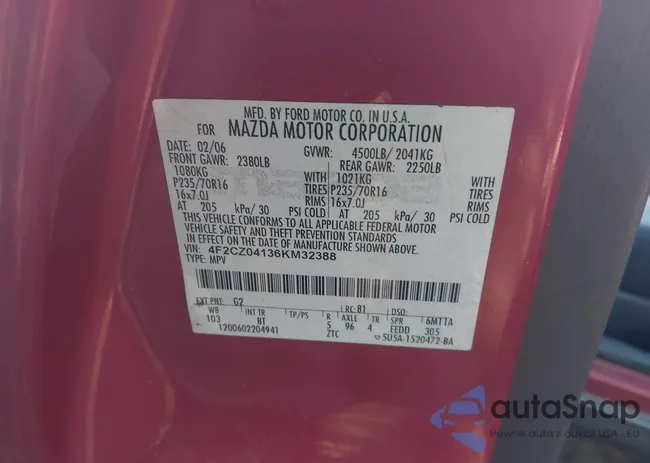 4F2CZ04136KM32388: 43470735