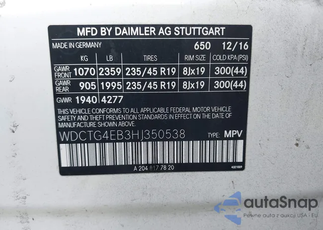 WDCTG4EB3HJ350538: 43470764