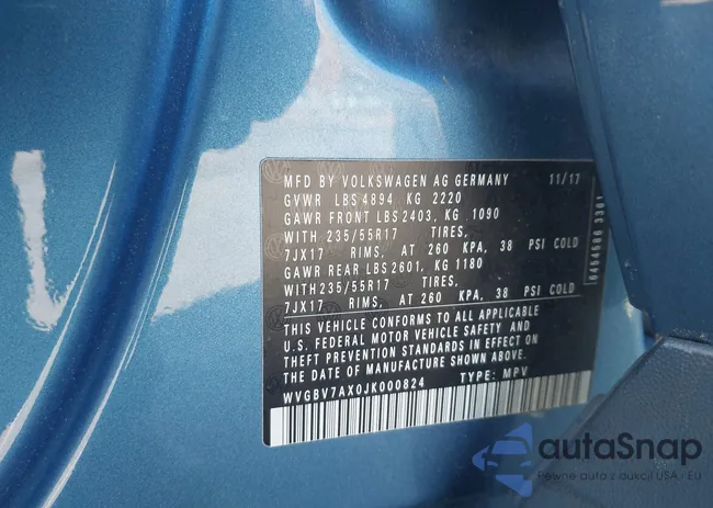 WVGBV7AX0JK000824: 43470889