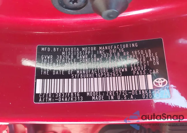 5YFBURHE1GP562653: 43470958