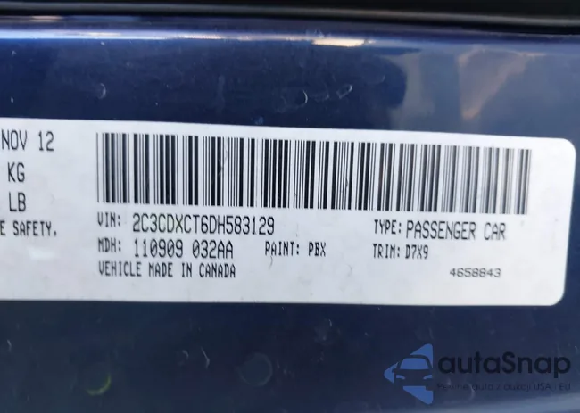 2C3CDXCT6DH583129: 43470971