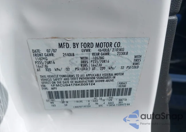 1FMCU94178KB09124: 43470068