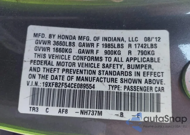 19XFB2F54CE089554: 43470127