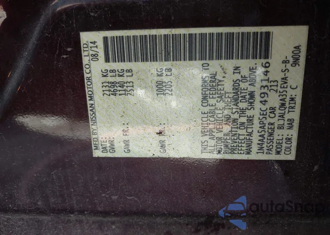 1N4AA5AP5EC493146: 43470214