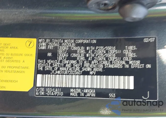 JTJHW31U872023607: 43470359