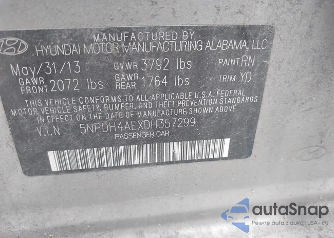 5NPDH4AEXDH357299: 43471495