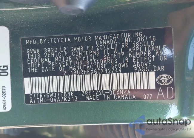 2T1BURHEXGC712744: 43471625