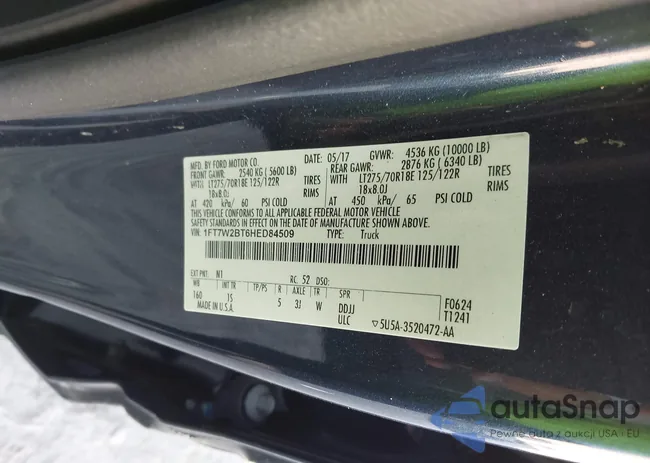 1FT7W2BT6HED84509: 43471753