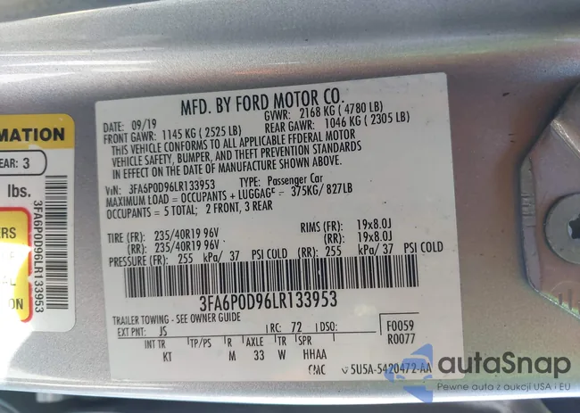 3FA6P0D96LR133953: 43471761