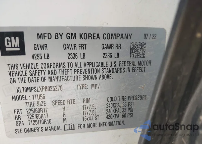 KL79MPSLXPB025270: 43471776