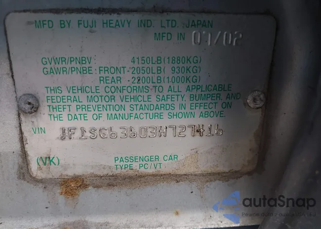 JF1SG63603H727416: 43471883