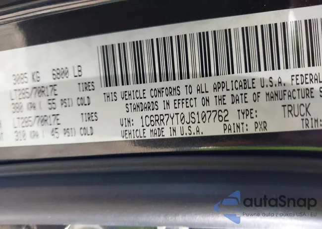 1C6RR7YT0JS107762: 43471087