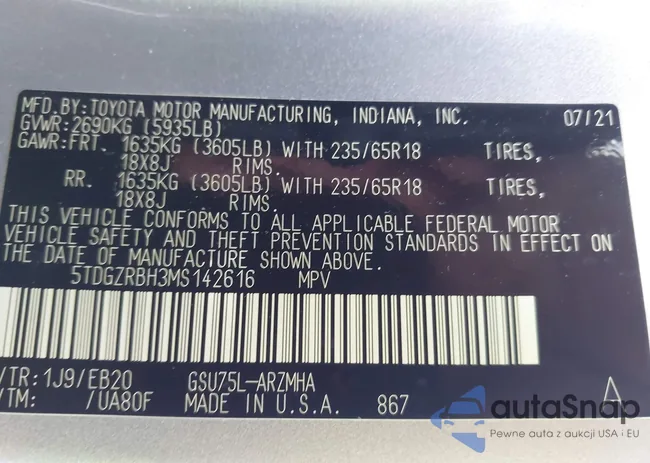 5TDGZRBH3MS142616: 43471155