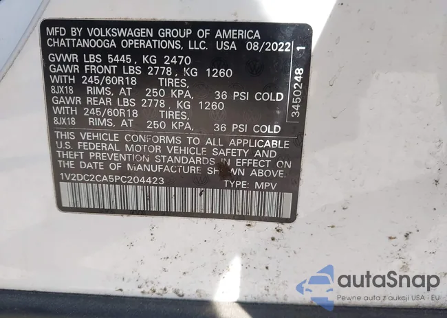 1V2DC2CA5PC204423: 43471196