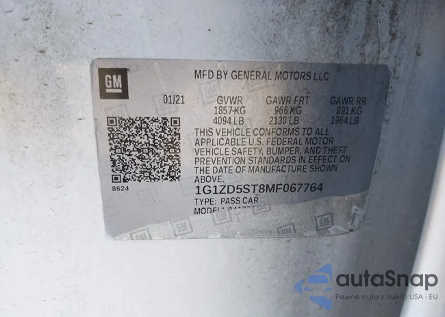 1G1ZD5ST8MF067764: 43471230